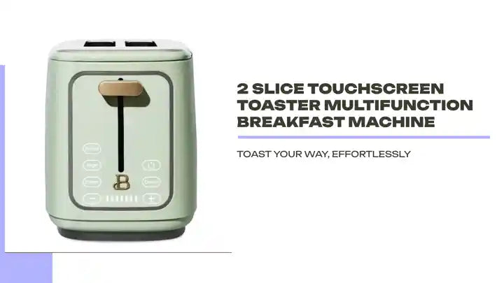 2 Slice Touchscreen Toaster Multifunction Breakfast Machine by@Outfy