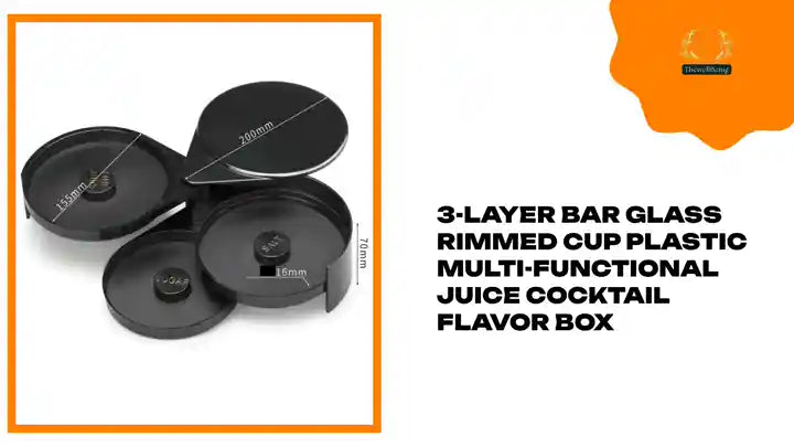 3-Layer Bar Glass Rimmed Cup Plastic Multi-functional Juice Cocktail Flavor Box by@Outfy