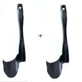 Rotating spatula for Thermomix, black color, designed for portioning and cleaning mixing barrels.