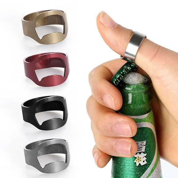 Bottles Opener Portable Finger Ring & Key Design - Culinarywellbeing