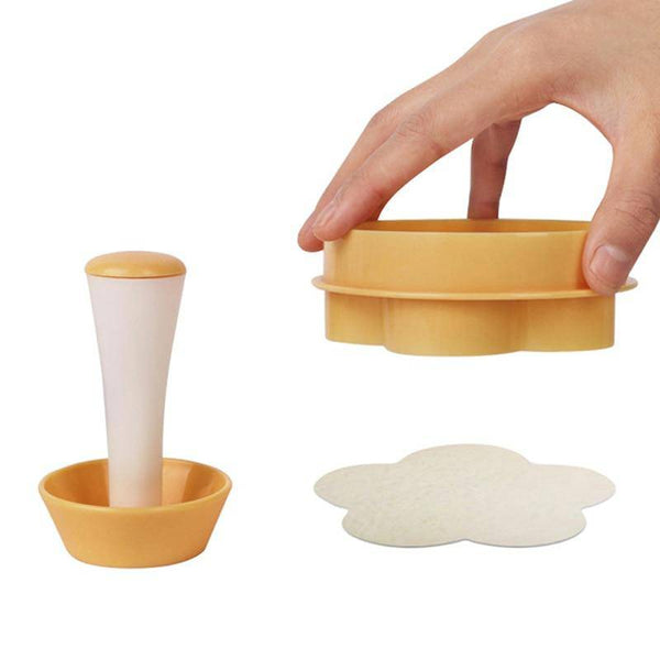 Pastry Dough Tamper Kit Kitchen Flower Round Cookie Cutter Set Cupcake Muffin Tart Shells Mold - Culinarywellbeing