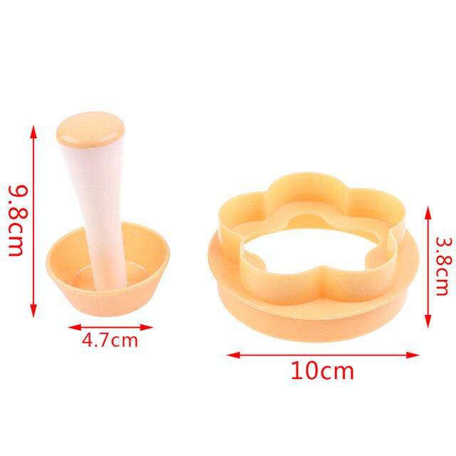 Pastry Dough Tamper Kit Kitchen Flower Round Cookie Cutter Set Cupcake Muffin Tart Shells Mold - Culinarywellbeing