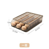 Automatic rolling egg box multi-layer Rack Holder for Fridge storage containers kit - Culinarywellbeing