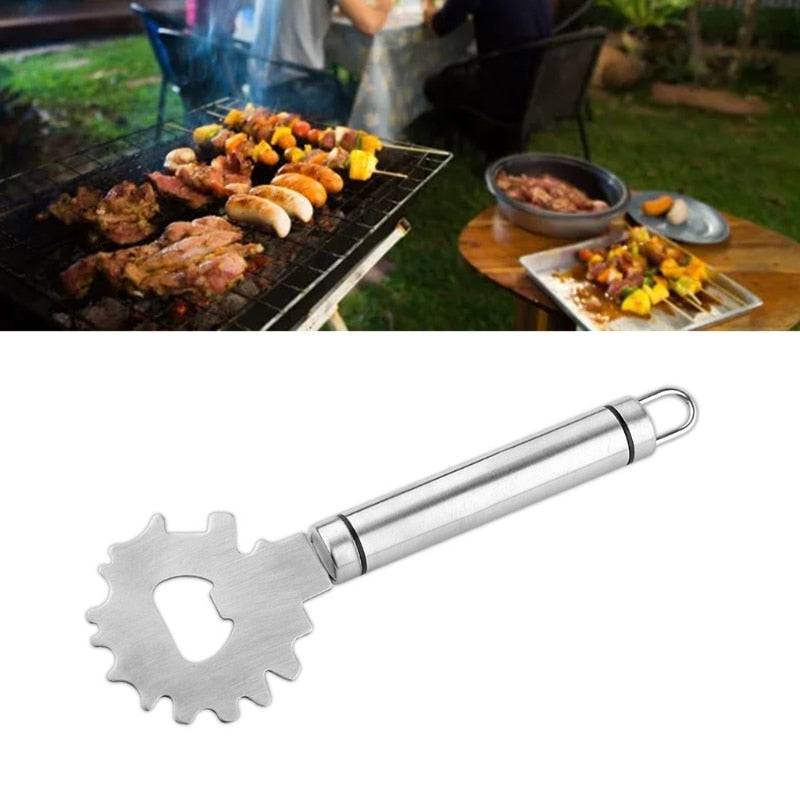 Stainless Steel Bbq Grill Scraper Grill Grate Gadget Cleaner for BarbeBrand new and high qualityMade of durable stainless steel material, with construction robust and easy to use.Perfect for different grooves can be used for the most gTheWellBeing1Stainless Steel Bbq Grill Scraper Grill Grate Gadget CleanerCulinaryWellBeing