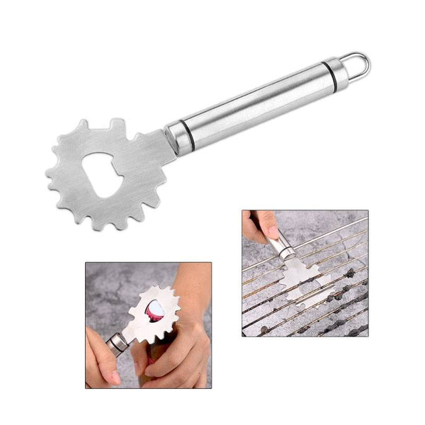 Stainless Steel Bbq Grill Scraper Grill Grate Gadget Cleaner for Barbeque Cleaning Camping Grill Accessories Ideal Gifts - Culinarywellbeing