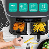 TheWellBeing™ 4-Piece Stainless Steel Air Fryer Accessories Set - Skewers Rack, Silicone Mat, and BBQ Grill Tools - Culinarywellbeing