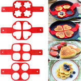 TheWellBeing™ Egg Pancake Ring Nonstick Pancake Maker Mold Silicone - Culinarywellbeing