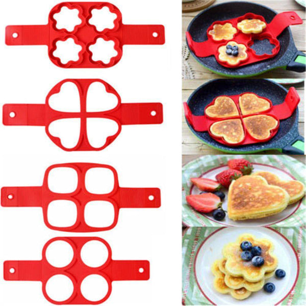 TheWellBeing™ Egg Pancake Ring Nonstick Pancake Maker Mold Silicone - Culinarywellbeing