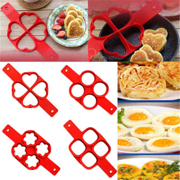 TheWellBeing™ Egg Pancake Ring Nonstick Pancake Maker Mold Silicone - Culinarywellbeing