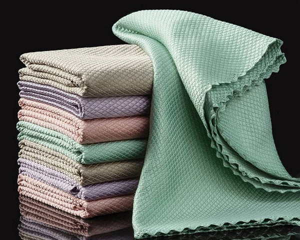 Microfiber Glass Cleaning Cloth Rag Lint-Free - Culinarywellbeing