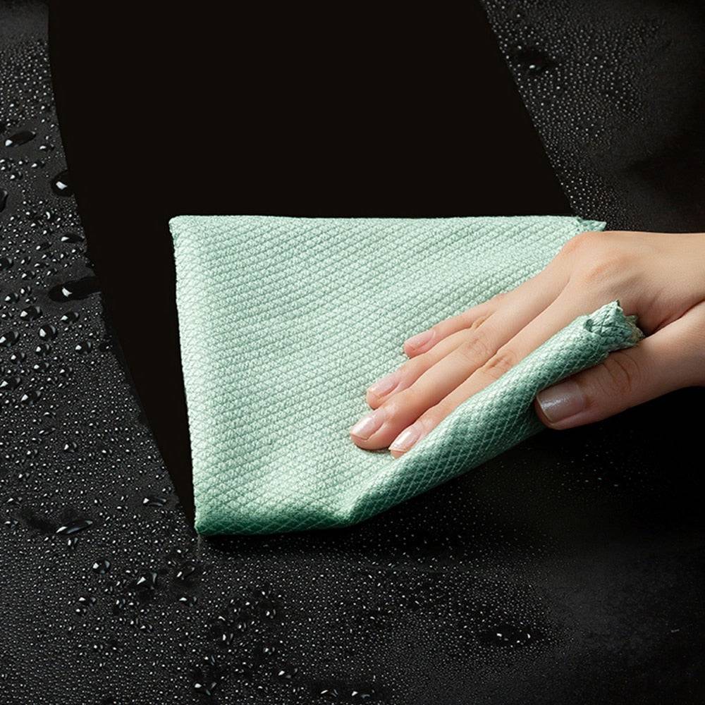 Microfiber Glass Cleaning Cloth Rag Lint-Free - Culinarywellbeing