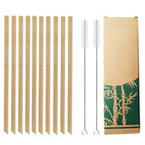 Natural Bamboo Straw Reusable with Cleaning Brush Eco-friendly Bamboo THE BEST CHOICE OF DRINKING STRAWS FOR KIDS & ADULTS - This beautiful set of 10 organic bamboo straws originate are reusable, biodegradable and natural. bamboo sTheWellBeing1Natural Bamboo Straw ReusableCulinaryWellBeing