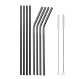 Metal drinking straws With Cleaner Brush 304 Stainless Steel