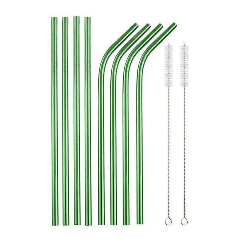 Metal drinking straws With Cleaner Brush 304 Stainless Steel