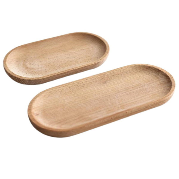 Oval Wooden Tea Tray Serving Table Plate Snacks Food Storage Dish for Tray Fruit Dishes Saucer Dessert Serving Tray Bamboo Tray - Culinarywellbeing