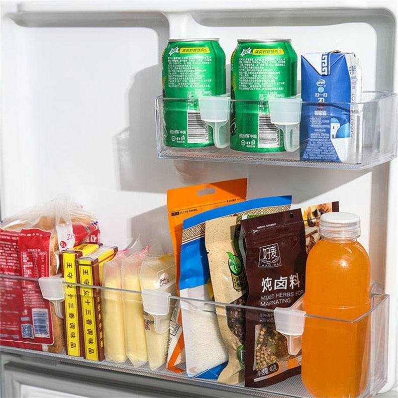 Refrigerator Storage Partition Board Retractable Plastic Divider Storage Splint