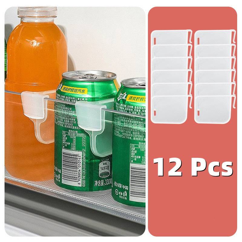 Refrigerator Storage Partition Board Retractable Plastic Divider Storage Splint Kitchen Bottle Can Shelf Organizer - Culinarywellbeing