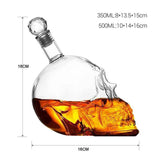 Decanter Skull Glass  Wine Bottle Whisky Wine Crystal Cups Bar Set