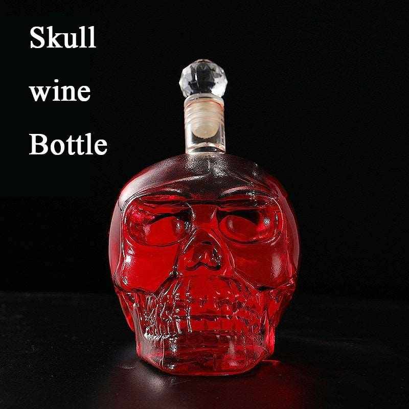 Decanter Skull Glass  Wine Bottle Whisky Wine Crystal Cups Bar Set