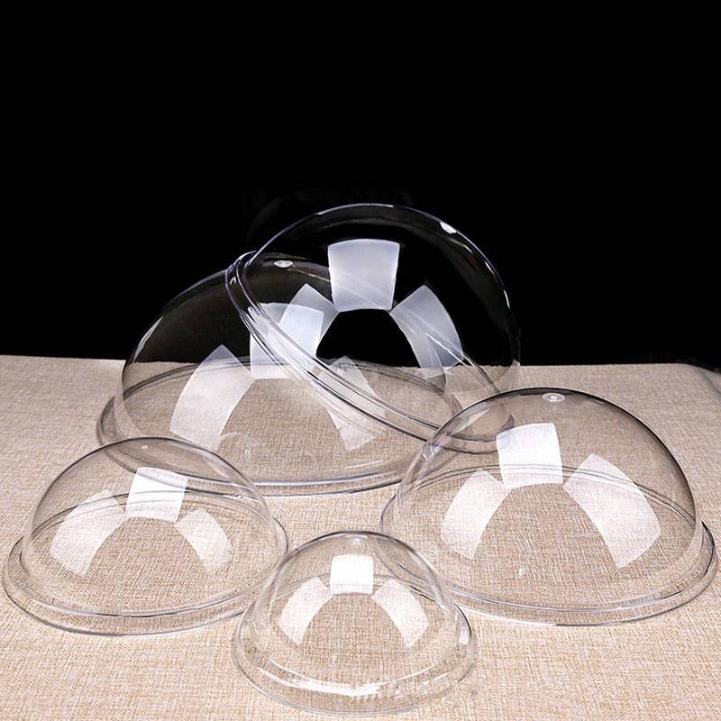 Transparent round food cover Exhibition preservation Lid cake Lids PC acrylic meal cover bread cover snack dust tray Lids - Culinarywellbeing