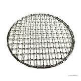 Stainless Steel round BBQ net Grill Mesh Roast  Bacon Grill Tool Iron Stainless Steel Grill Net is campfire- rated- and easy to clean-. 
 Barbecue Camping Pot Rack has clear mesh spacing for food heated evenly. 
 The high heat-resistanTheWellBeing1Stainless Steel round BBQ net Grill Mesh Roast Bacon Grill Tool IronCulinaryWellBeing