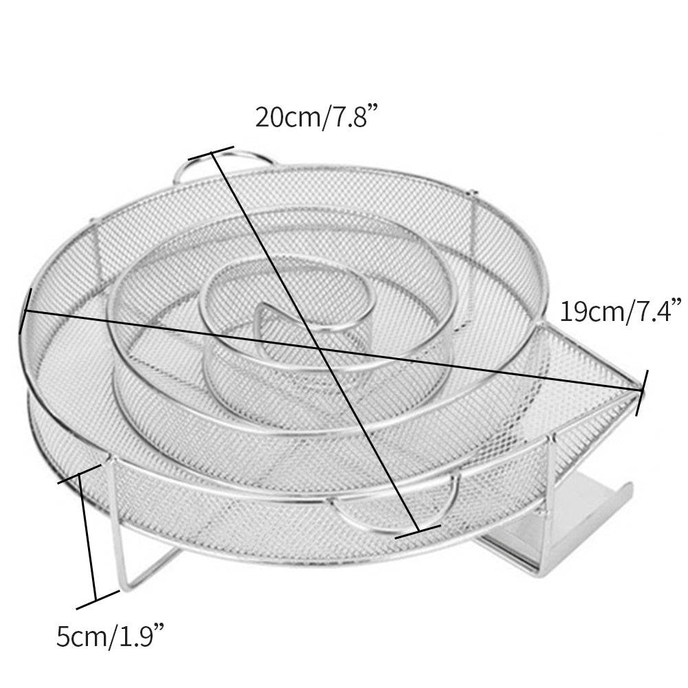 BBQ Smoke Box Cold Smoke Generator Stainless Steel Grill Net - Culinarywellbeing