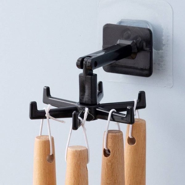 TheWellBeing Universal Kitchen Hook - MultiPurpose 360° Rotated Organizer - Culinarywellbeing