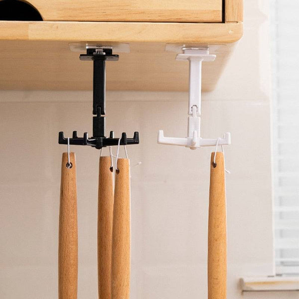 TheWellBeing Universal Kitchen Hook - MultiPurpose 360° Rotated Organizer - Culinarywellbeing