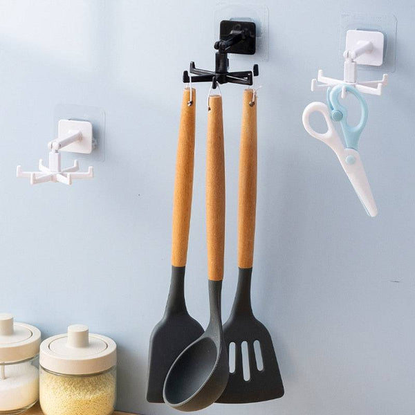 TheWellBeing Universal Kitchen Hook - MultiPurpose 360° Rotated Organizer - Culinarywellbeing