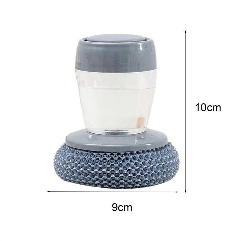 Portable Kitchen Soap Dispensing Dishwashing Tool Brush Easy Use Scrub1. Material Made of metalPET, human design, easy to clean. The PET material does not hurt your hands, the pot, and the cleaning does not hurt the surface. Used for wTheWellBeing1Portable Kitchen Soap Dispensing Dishwashing Tool Brush EasyCulinaryWellBeing