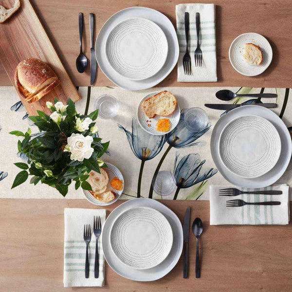 Blue Tulip Kitchen & Dining Table Runner Elegant Anti-Stain Decor - Culinarywellbeing
