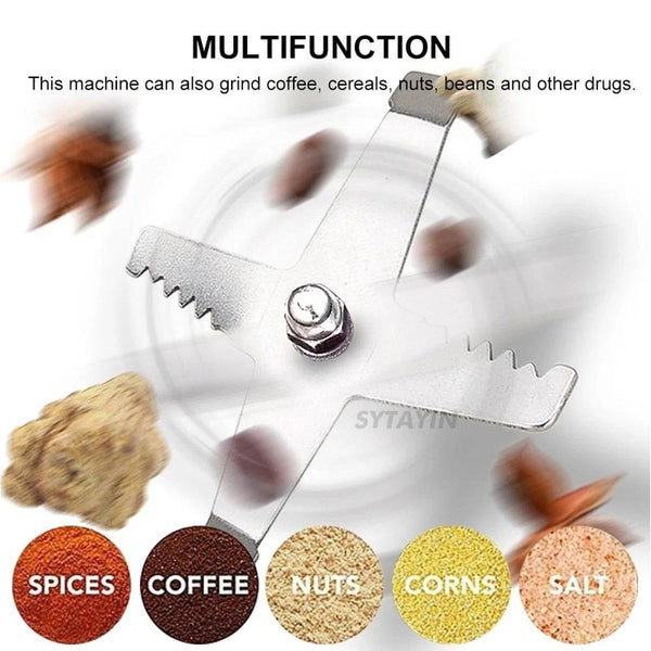 High Power Electric Grinder Kitchen Grains Grinder Machine Multifunctional - Culinarywellbeing