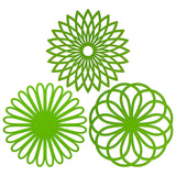 Silicone Trivet Mat Geometric Flower Woven Pads Durable Insulated Non Slip Heat Resistance Placemat Table Protect Decoration - Culinarywellbeing