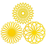 Silicone Trivet Mat Geometric Flower Woven Pads Durable Insulated Non Slip Heat Resistance Placemat Table Protect Decoration - Culinarywellbeing