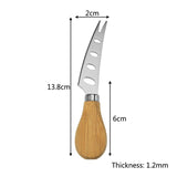 Steel Stainless Cheese Knives with Bamboo Wood Handle Cheese Slicer Ch100% brand new and high quality.
  Made of high quality stainless steel that enable you to easily handle and slice all types of cheese with little efforts and polishTheWellBeing1Bamboo Wood Handle Cheese Slicer Cheese Cutter Kitchen Baking ToolCulinaryWellBeing