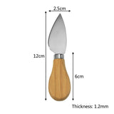 Steel Stainless Cheese Knives with Bamboo Wood Handle Cheese Slicer Ch100% brand new and high quality.
  Made of high quality stainless steel that enable you to easily handle and slice all types of cheese with little efforts and polishTheWellBeing1Bamboo Wood Handle Cheese Slicer Cheese Cutter Kitchen Baking ToolCulinaryWellBeing