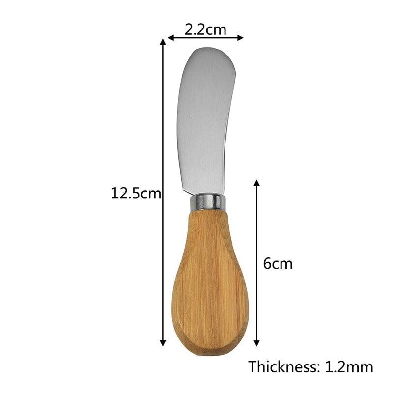 Steel Stainless Cheese Knives with Bamboo Wood Handle Cheese Slicer Ch100% brand new and high quality.
  Made of high quality stainless steel that enable you to easily handle and slice all types of cheese with little efforts and polishTheWellBeing1Bamboo Wood Handle Cheese Slicer Cheese Cutter Kitchen Baking ToolCulinaryWellBeing