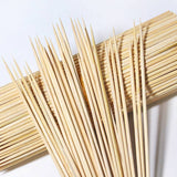 TheWellBeing™ 90pcs Food-Grade Bamboo Skewer Sticks - Disposable BBQ Tools (15/20/25/30cm) - Culinarywellbeing