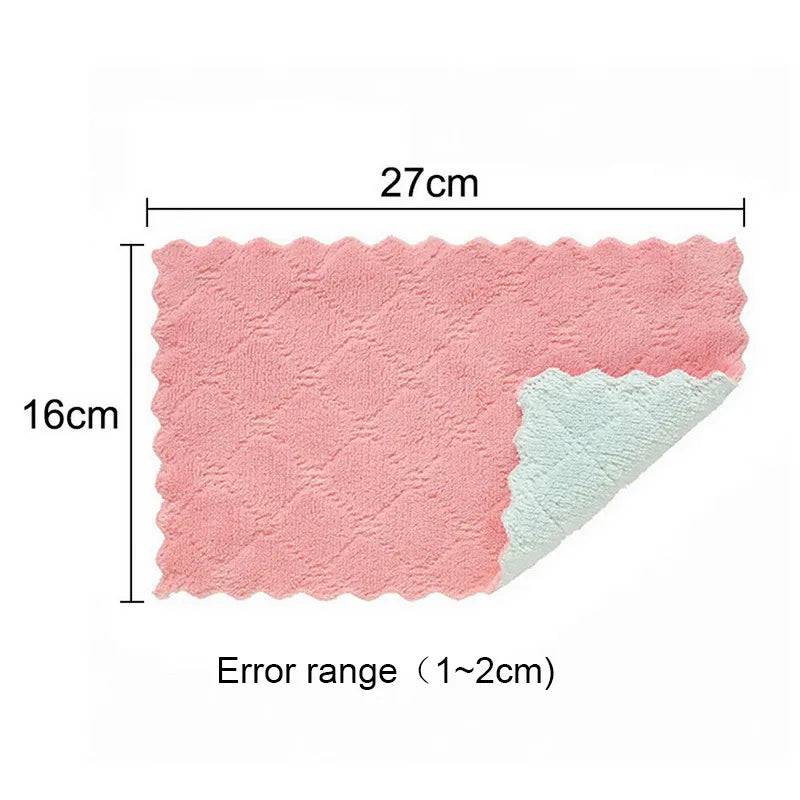 Dish towel, dish cloth, kitchen rag, non-stick oil, thickened table cleaning cloth, absorbent scouring pad - Culinarywellbeing