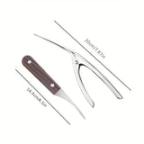 Stainless Steel Shrimp Stripper Shrimp Line Remover Peeler Cleaning PeMaterial: Stainless Steel+PPColor: silvery
Package Includes:
Optionï¼1XShrimp line knife(16.5cm/6.5in)+1XShrimp peeler(20cm/7.87in)TheWellBeing1Stainless Steel Shrimp Stripper Shrimp Line Remover Peeler Cleaning Peeling Seafood Tools Kitchen Accessories 2 pcsCulinaryWellBeing