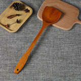 Long-Handle Bamboo Wood Spatula for Non-Stick Pans - Culinarywellbeing