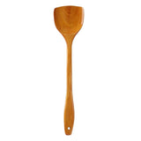 Long-Handle Bamboo Wood Spatula for Non-Stick Pans - Culinarywellbeing