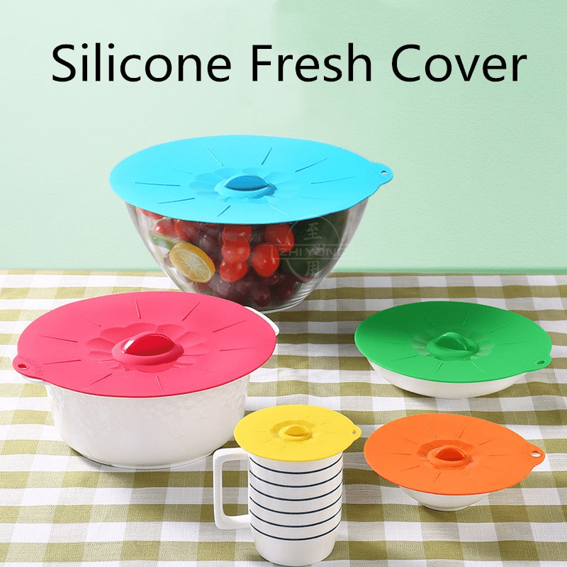 TheWellBeing™ Silicone Microwave Bowl Covers Cooking Kitchen Tool - Culinarywellbeing