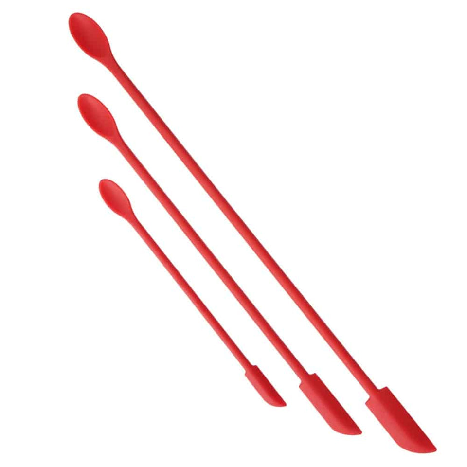 Mini Silicone Spatula Heat Resistant Long Handle Dual-Ended Scraper with Spoon Jam Spatulas - Culinarywellbeing