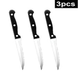 Steak Knife Set Stainless Steel Sharp Serrated Dinner Knives Outdoor BBQ Knife Cut Meat Bread Steak Knives Kitchen Tool - Culinarywellbeing