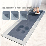 Super Absorbent Kitchen Floor Mat Diatom Mud Pad Bath Pad Anti-Slip Carpet Kitchen Mats Wipeable Wash Long Strip Carpet - Culinarywellbeing