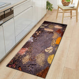 Seasoning Kitchen Mat Home Entrance Doormat Hallway Bedroom Living Roo1. Type: Polyester cloth single-sided printing, non-slip.2. Soft to the touch, fluffy and delicate, does not fade.3. Can be washed or machine washed, wear-resistant.TheWellBeing1Seasoning Kitchen Mat Home Entrance Doormat Hallway Bedroom Living Room Decoration Floor Carpet Balcony Anti-Slip Long RugCulinaryWellBeing