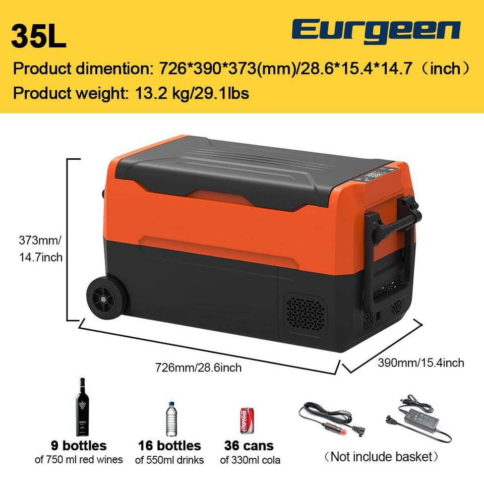 Refrigerator Compressor Camping Car Fridge Fishing Cool Box With Wheels - Culinarywellbeing