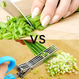 Muti-Layers Kitchen Scissors Stainless Steel Vegetable Cutter Scallion Herb Laver Spices cooking Tool Cut - Culinarywellbeing