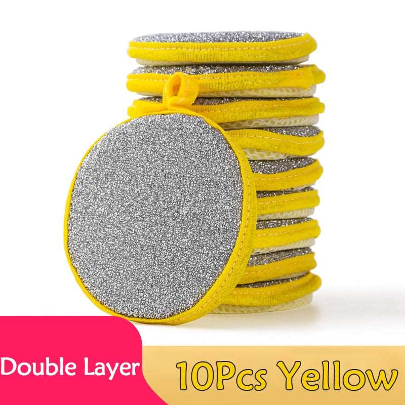 Dual-Sided Dishwashing Sponge: Household Kitchen Cleaning Tool - Culinarywellbeing